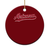 Arizona Varsity Script Classic Sports Jersey Style Ceramic Ornament