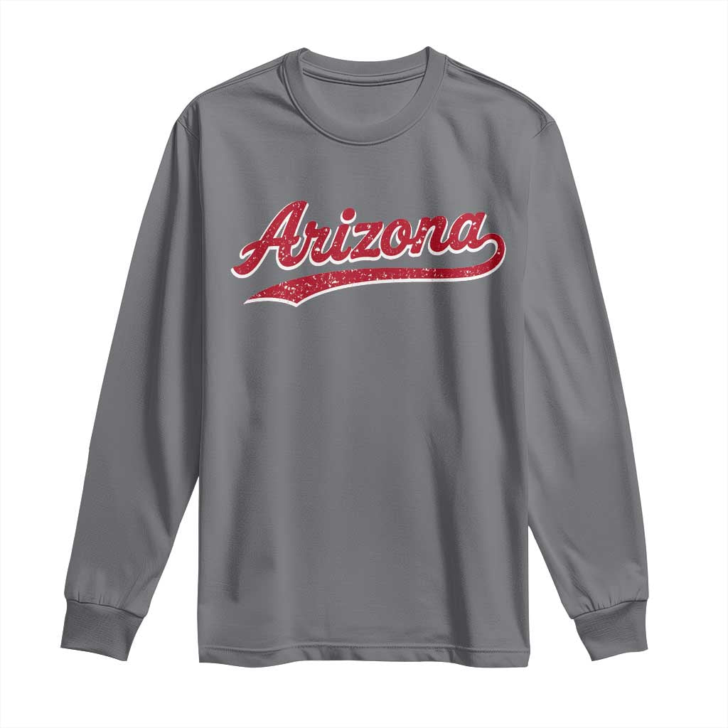 Arizona Varsity Script Classic Sports Jersey Style Long Sleeve Shirt