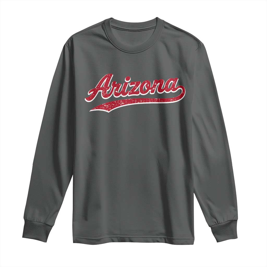 Arizona Varsity Script Classic Sports Jersey Style Long Sleeve Shirt