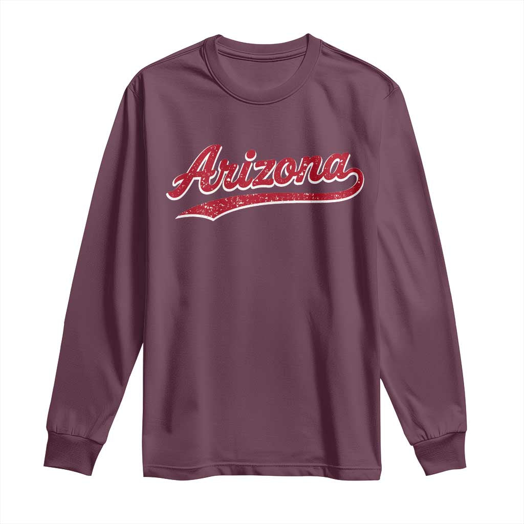 Arizona Varsity Script Classic Sports Jersey Style Long Sleeve Shirt