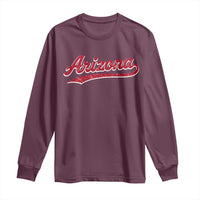 Arizona Varsity Script Classic Sports Jersey Style Long Sleeve Shirt