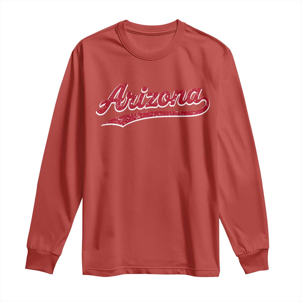 Arizona Varsity Script Classic Sports Jersey Style Long Sleeve Shirt