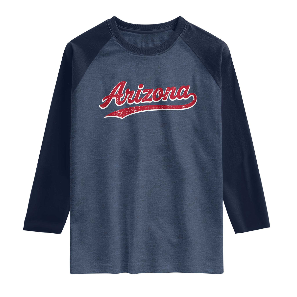 Arizona Varsity Script Classic Sports Jersey Style Raglan Shirt