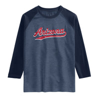 Arizona Varsity Script Classic Sports Jersey Style Raglan Shirt