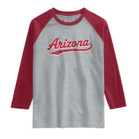 Arizona Varsity Script Classic Sports Jersey Style Raglan Shirt