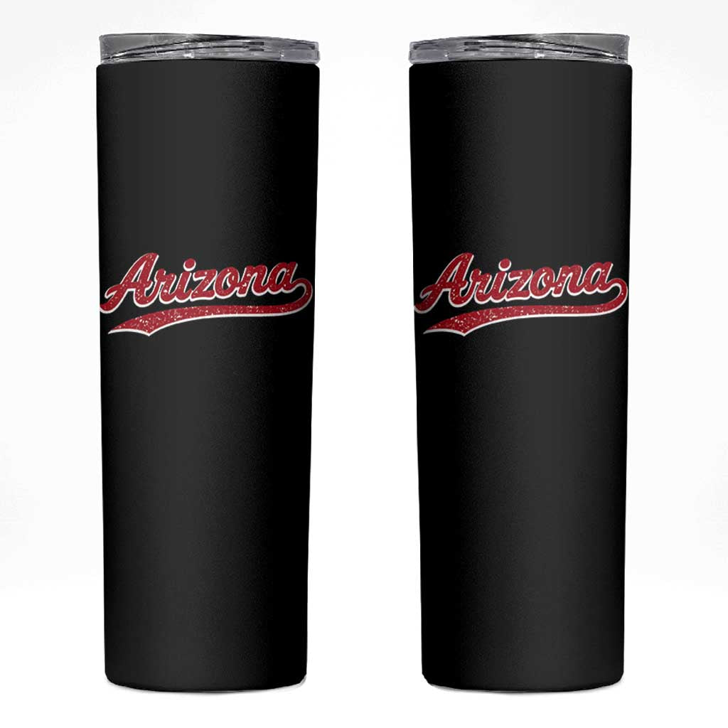 Arizona Varsity Script Classic Sports Jersey Style Skinny Tumbler