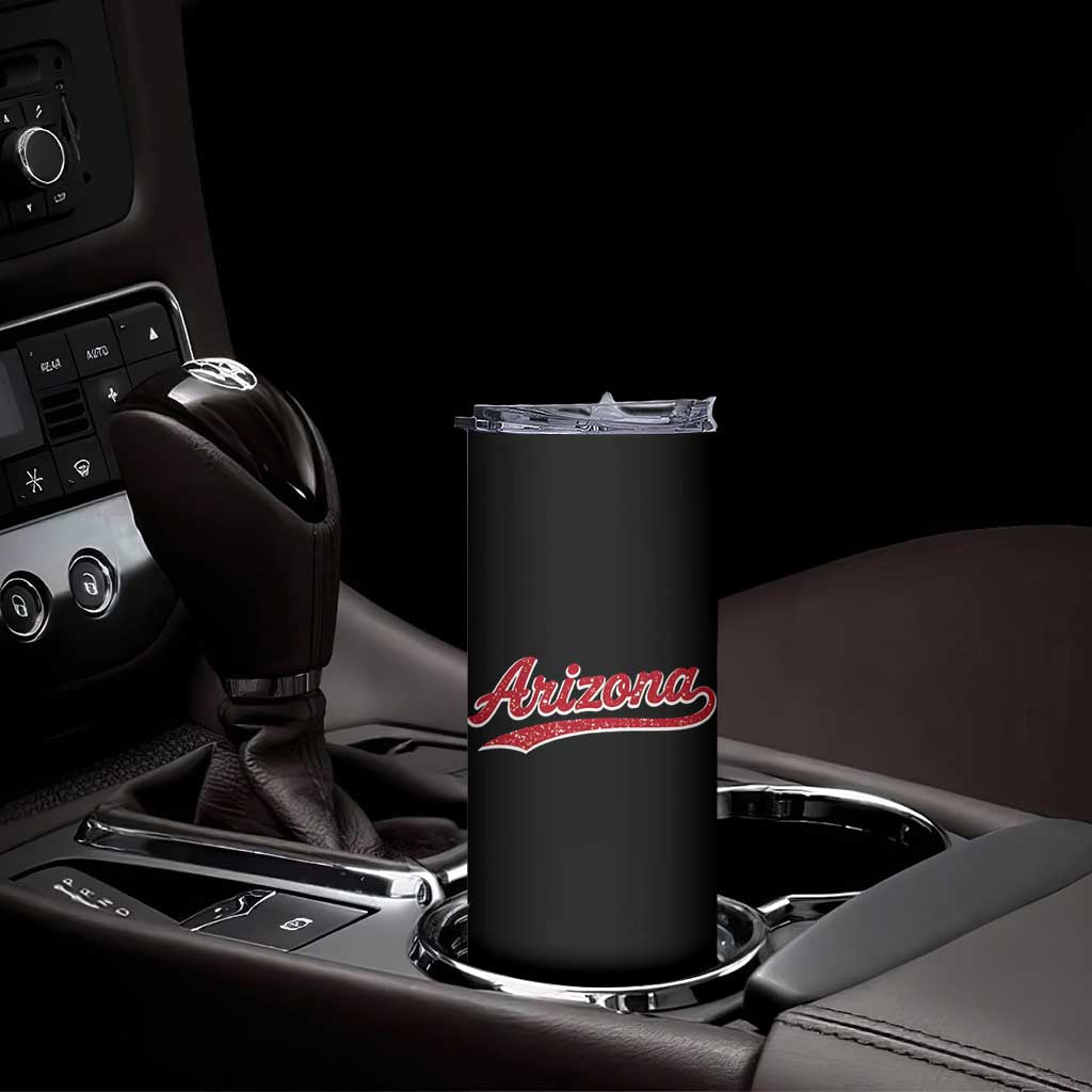 Arizona Varsity Script Classic Sports Jersey Style Skinny Tumbler