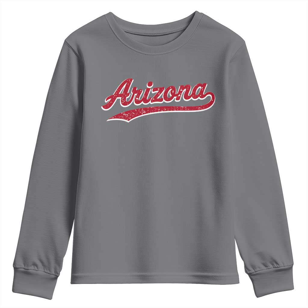 Arizona Varsity Script Classic Sports Jersey Style Youth Sweatshirt