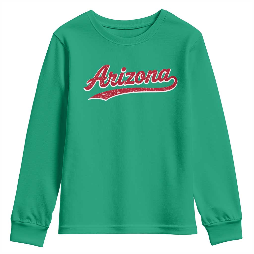 Arizona Varsity Script Classic Sports Jersey Style Youth Sweatshirt
