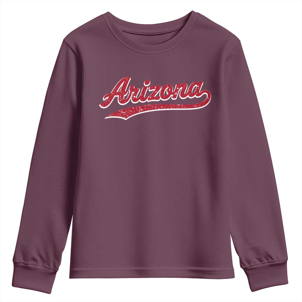 Arizona Varsity Script Classic Sports Jersey Style Youth Sweatshirt