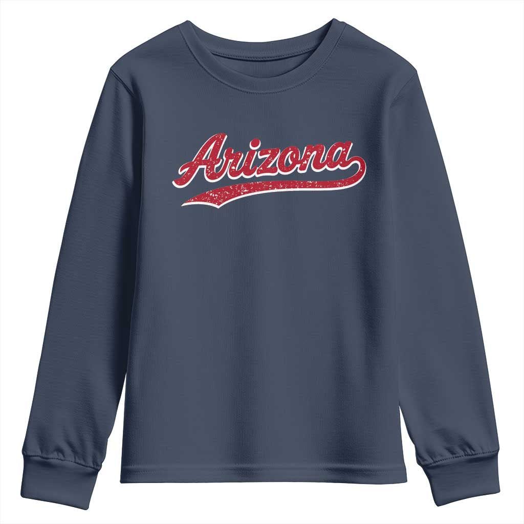 Arizona Varsity Script Classic Sports Jersey Style Youth Sweatshirt