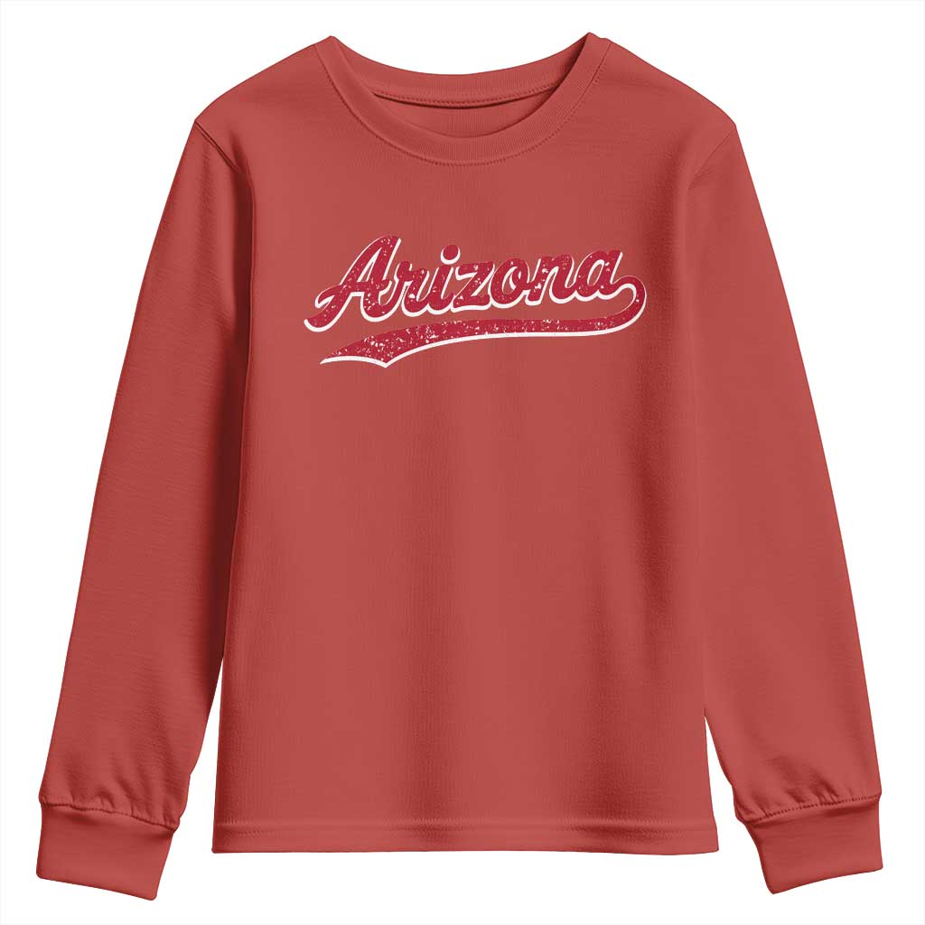Arizona Varsity Script Classic Sports Jersey Style Youth Sweatshirt