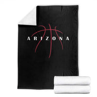 Arizona Fan Basketball Grooves Graphic AZ State Throw Blanket