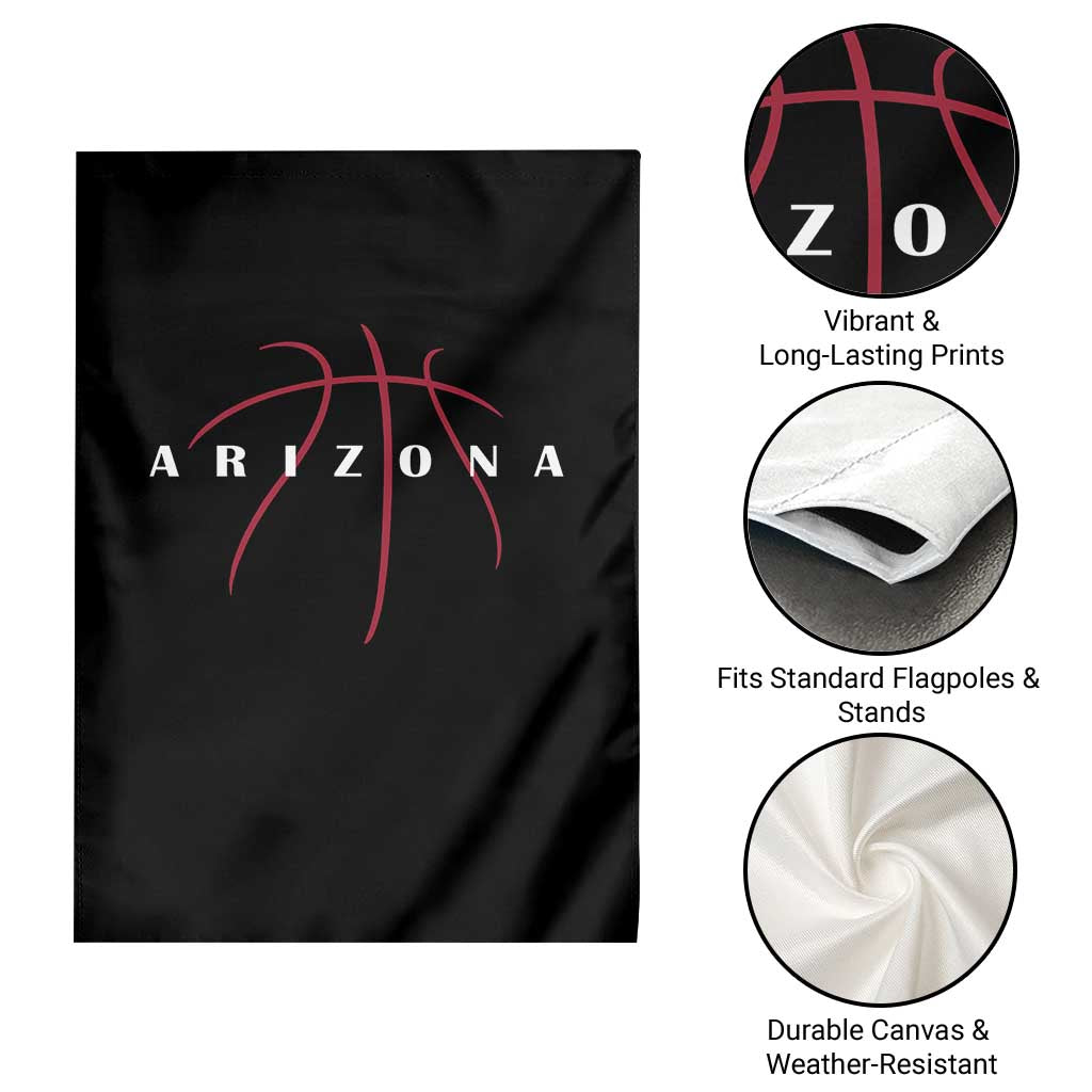 Arizona Fan Basketball Grooves Graphic AZ State Garden Flag