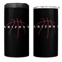 Arizona Fan Basketball Grooves Graphic AZ State 4 in 1 Can Cooler Tumbler