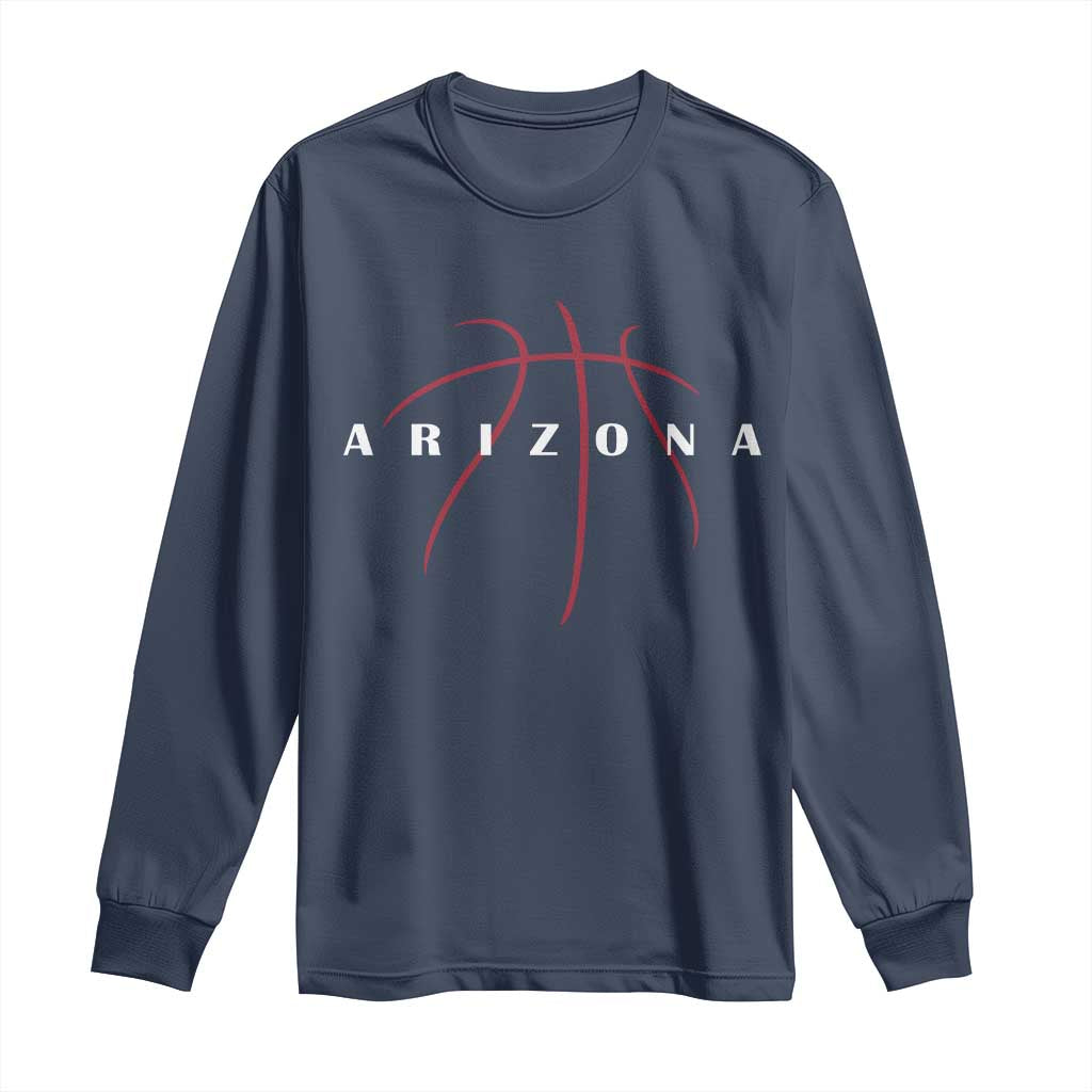 Arizona Fan Basketball Grooves Graphic AZ State Long Sleeve Shirt