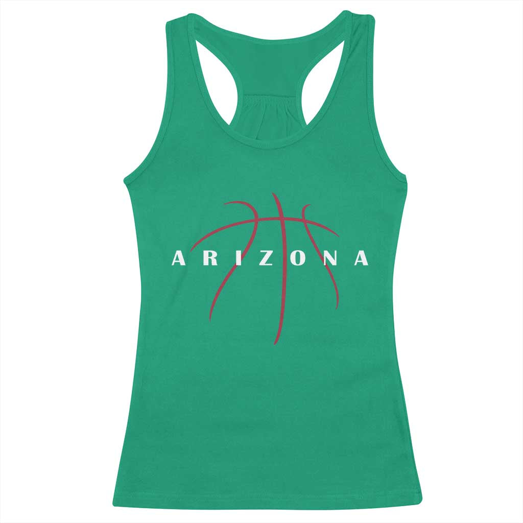 Arizona Fan Basketball Grooves Graphic AZ State Racerback Tank Top