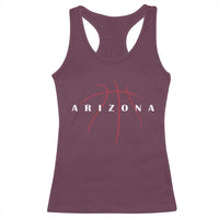 Arizona Fan Basketball Grooves Graphic AZ State Racerback Tank Top