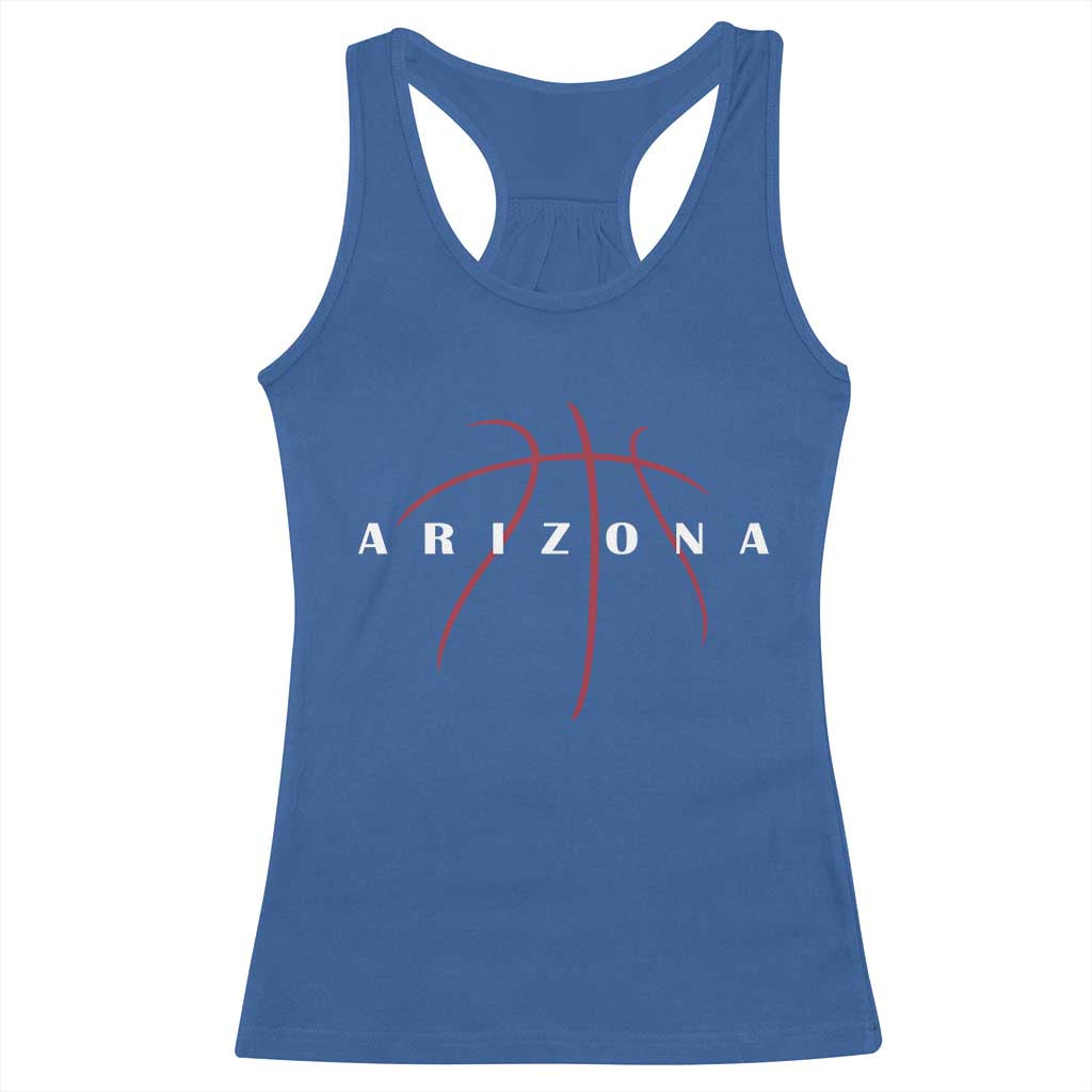 Arizona Fan Basketball Grooves Graphic AZ State Racerback Tank Top