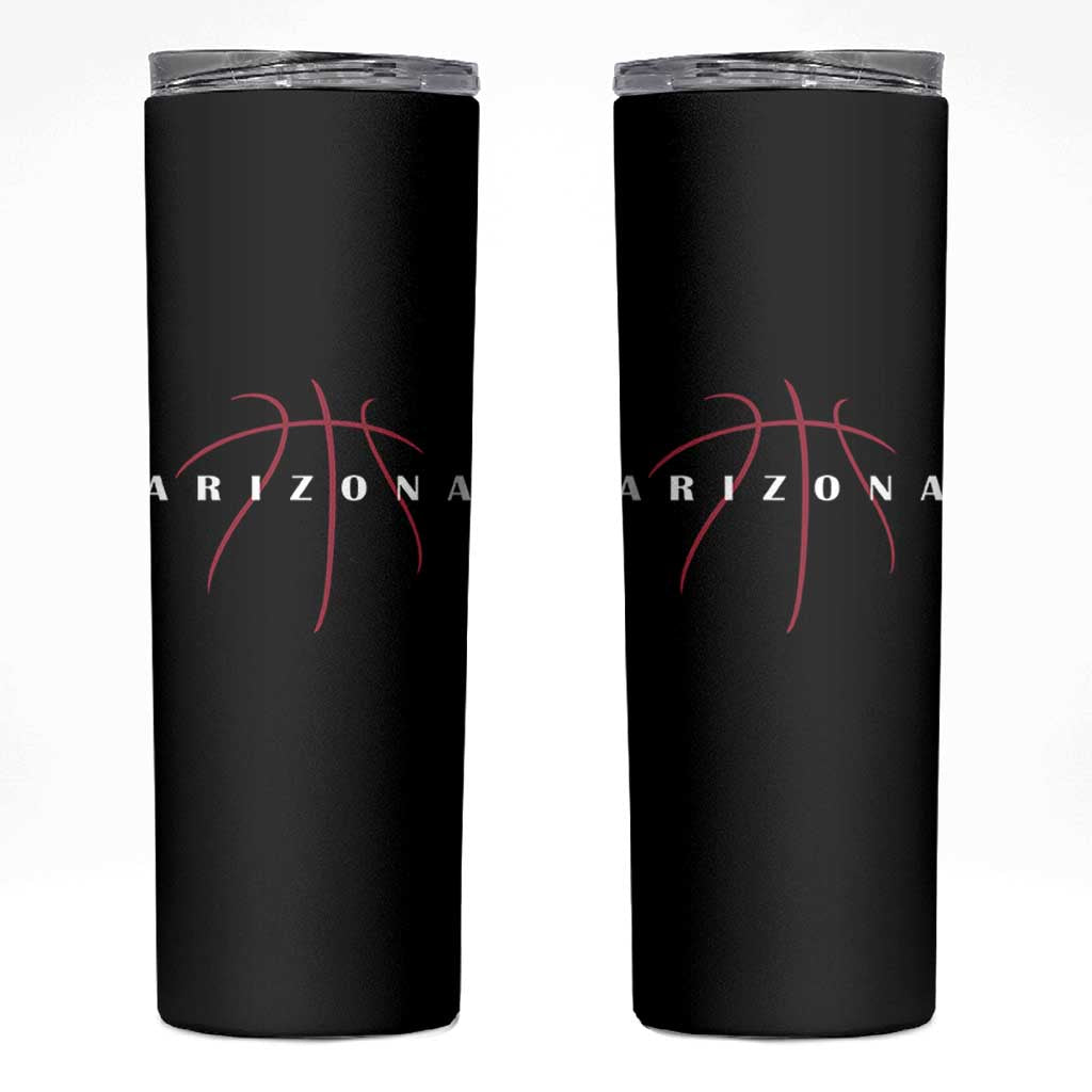Arizona Fan Basketball Grooves Graphic AZ State Skinny Tumbler