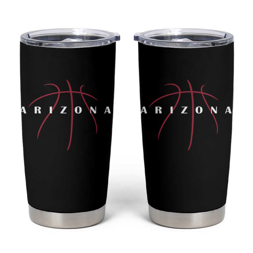 Arizona Fan Basketball Grooves Graphic AZ State Tumbler Cup