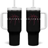 Arizona Fan Basketball Grooves Graphic AZ State Tumbler With Handle