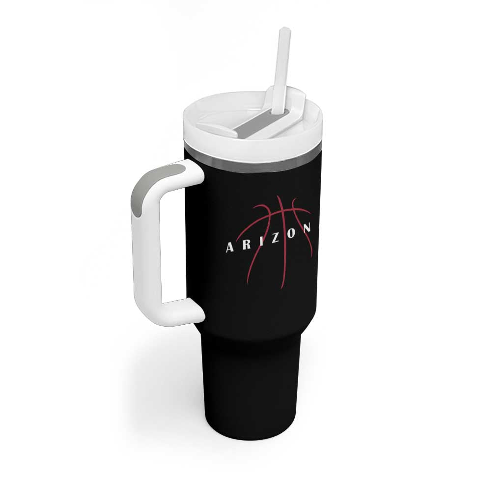 Arizona Fan Basketball Grooves Graphic AZ State Tumbler With Handle