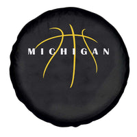 Michigan Fan Basketball Grooves Graphic MI State Spare Tire Cover
