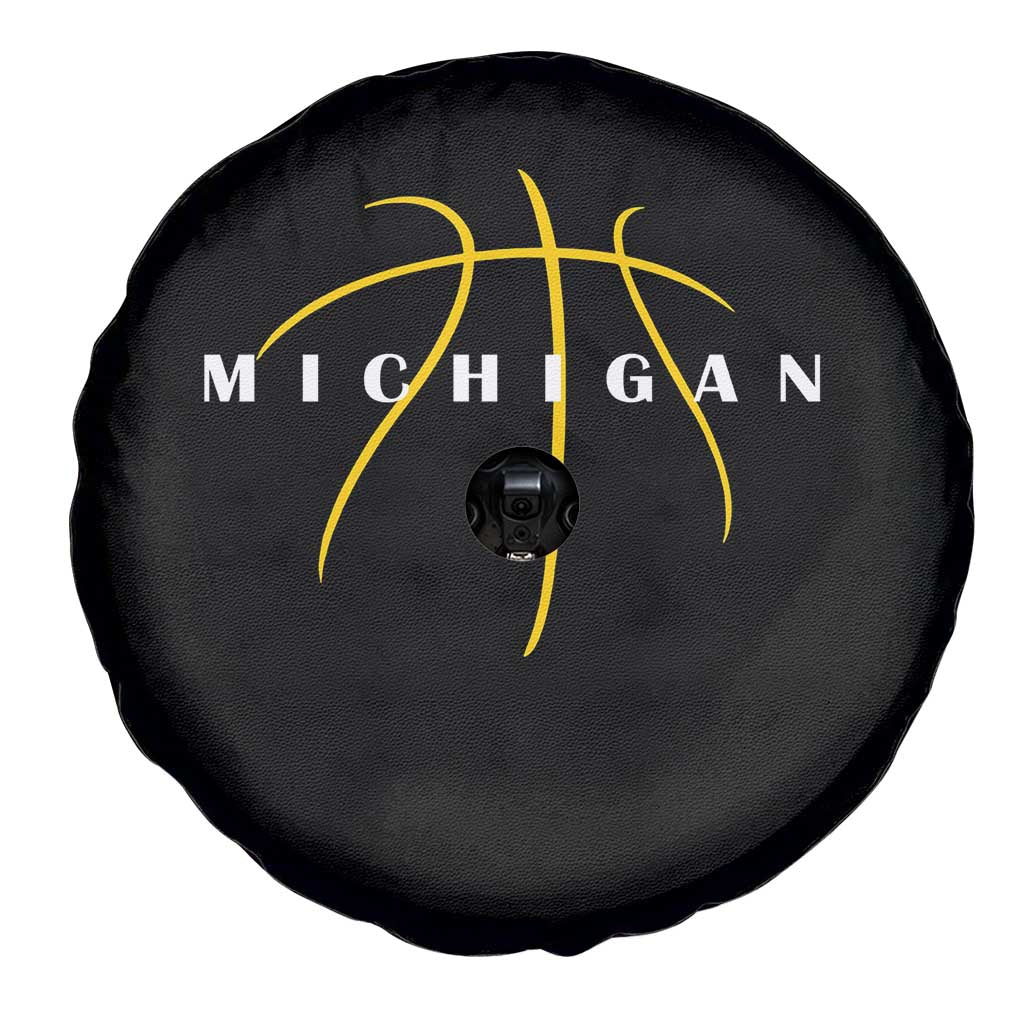 Michigan Fan Basketball Grooves Graphic MI State Spare Tire Cover
