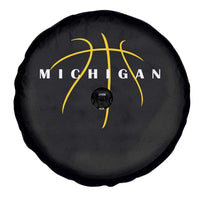 Michigan Fan Basketball Grooves Graphic MI State Spare Tire Cover