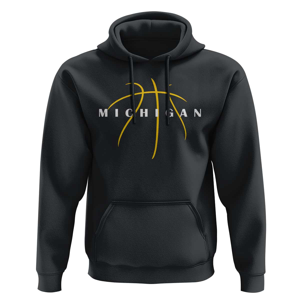 Michigan Fan Basketball Grooves Graphic MI State Hoodie