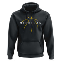 Michigan Fan Basketball Grooves Graphic MI State Hoodie