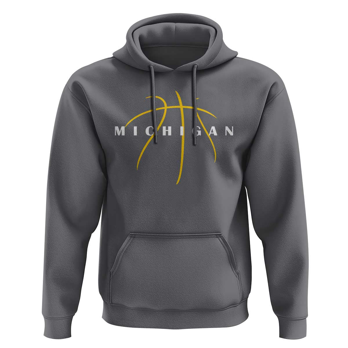 Michigan Fan Basketball Grooves Graphic MI State Hoodie