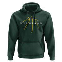 Michigan Fan Basketball Grooves Graphic MI State Hoodie