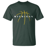 Michigan Fan Basketball Grooves Graphic MI State T Shirt