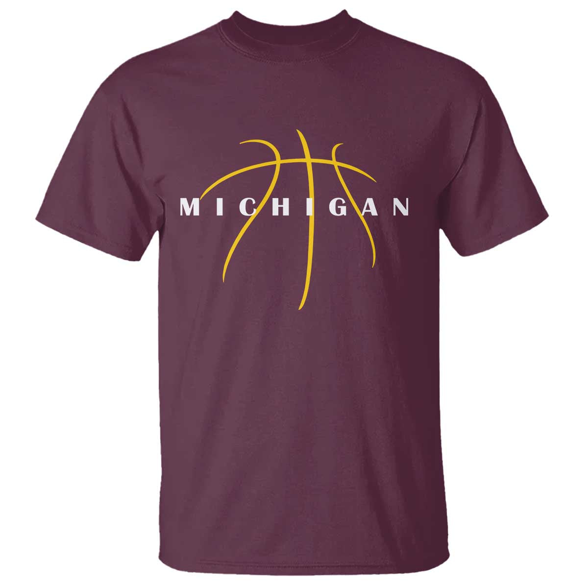 Michigan Fan Basketball Grooves Graphic MI State T Shirt