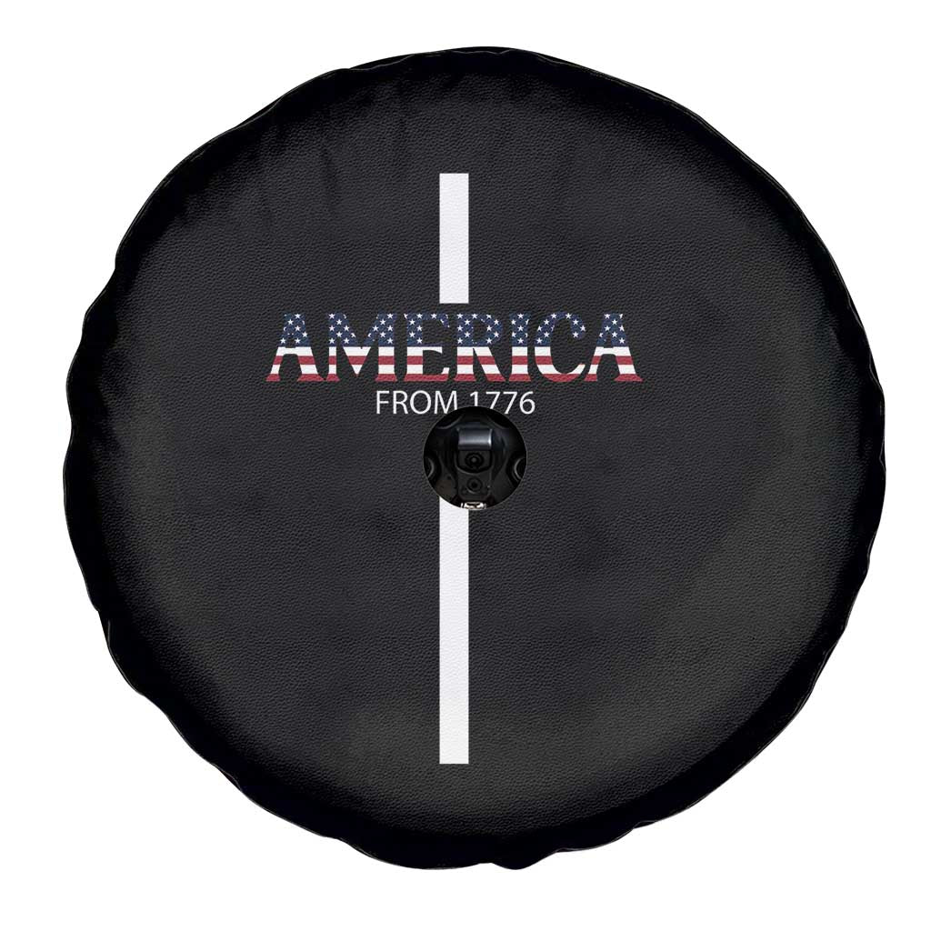 4th Of July Spare Tire Cover America From 1776 Christian Religious Faith Cross