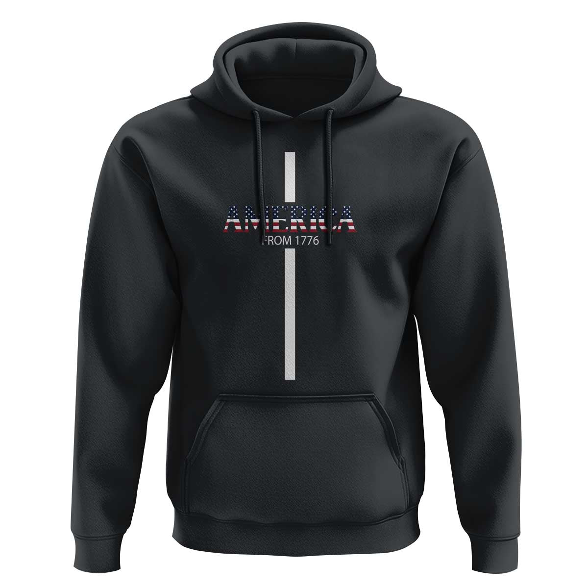 4th Of July Hoodie America From 1776 Christian Religious Faith Cross - Wonder Print Shop