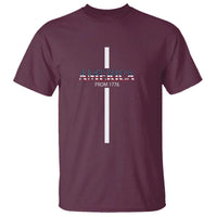 4th Of July T Shirt America From 1776 Christian Religious Faith Cross - Wonder Print Shop