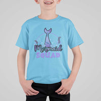 Mermaid Squad T Shirt For Kid Birthday Party Girl B-Day Ocean - Wonder Print Shop