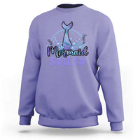 Mermaid Squad Sweatshirt Birthday Party Girl B-Day Ocean - Wonder Print Shop