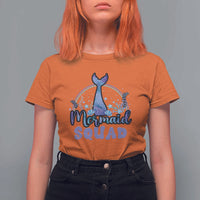Mermaid Squad T Shirt For Women Birthday Party Girl B-Day Ocean - Wonder Print Shop