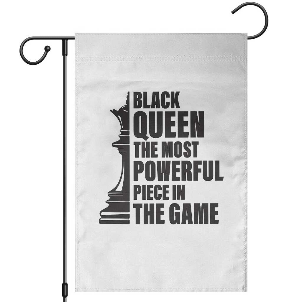 Chess Lover Garden Flag Black Queen The Most Powerful Piece In The Game Checkmate