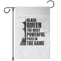 Chess Lover Garden Flag Black Queen The Most Powerful Piece In The Game Checkmate