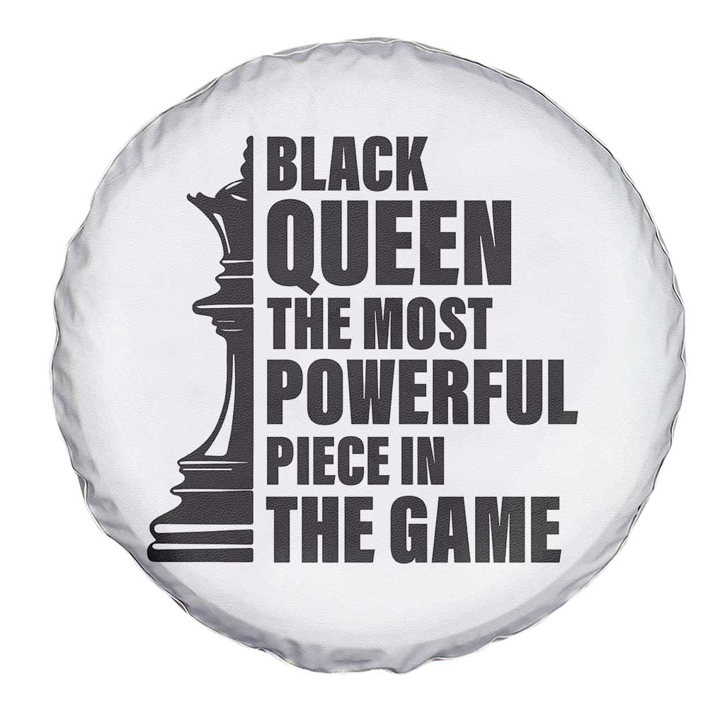 Chess Lover Spare Tire Cover Black Queen The Most Powerful Piece In The Game Checkmate
