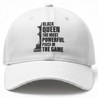 Chess Lover Baseball Cap Black Queen The Most Powerful Piece In The Game Checkmate