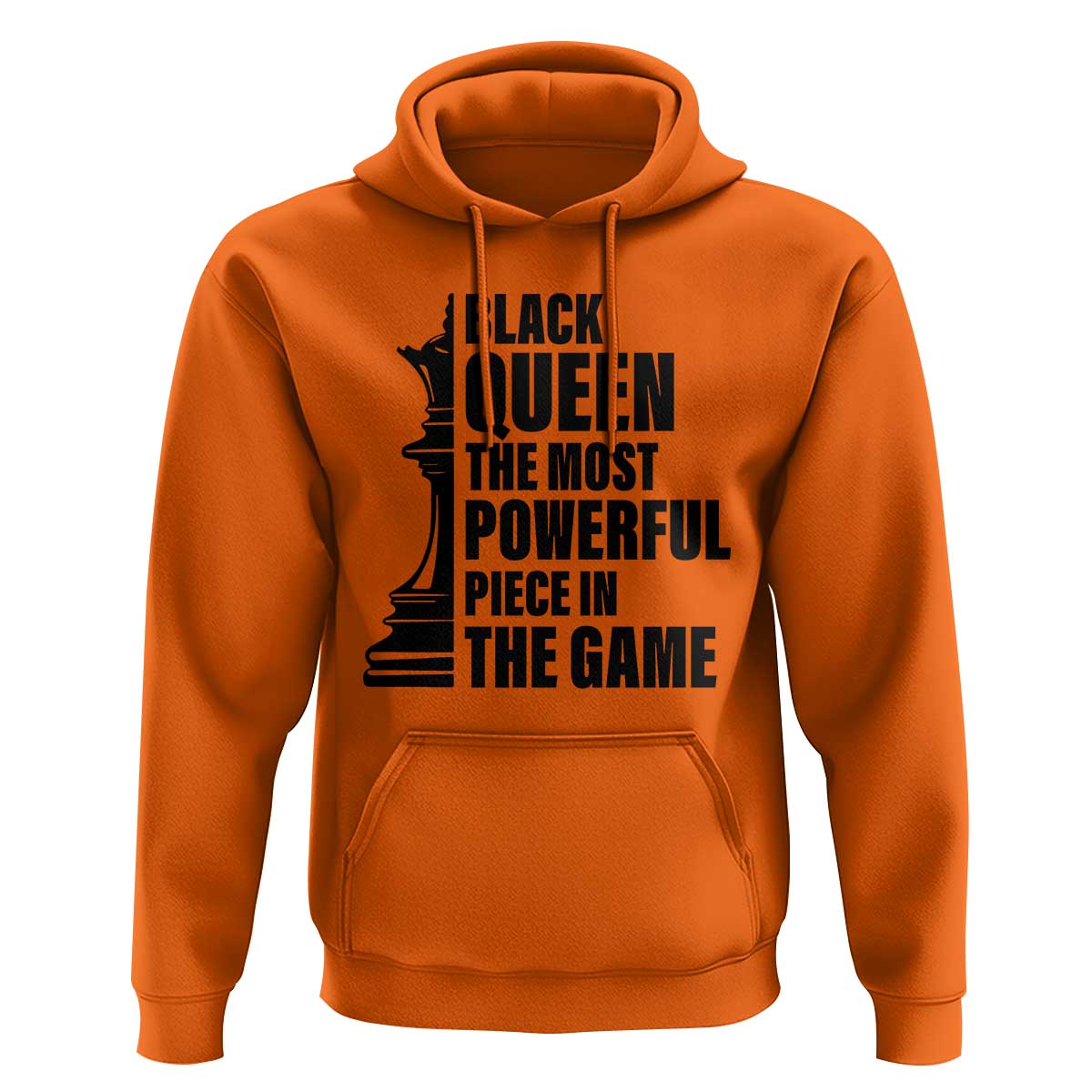 Chess Lover Hoodie Black Queen The Most Powerful Piece In The Game Checkmate - Wonder Print Shop