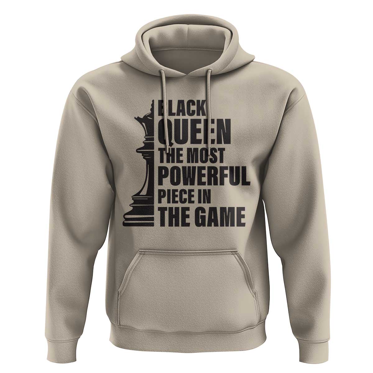 Chess Lover Hoodie Black Queen The Most Powerful Piece In The Game Checkmate TS11