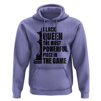 Chess Lover Hoodie Black Queen The Most Powerful Piece In The Game Checkmate - Wonder Print Shop