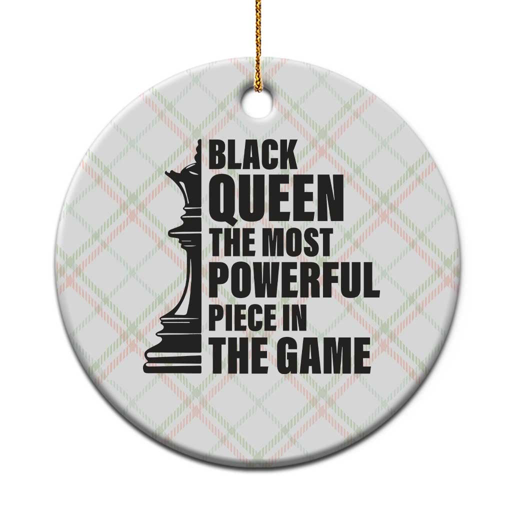 Chess Lover Ceramic Ornament Black Queen The Most Powerful Piece In The Game Checkmate
